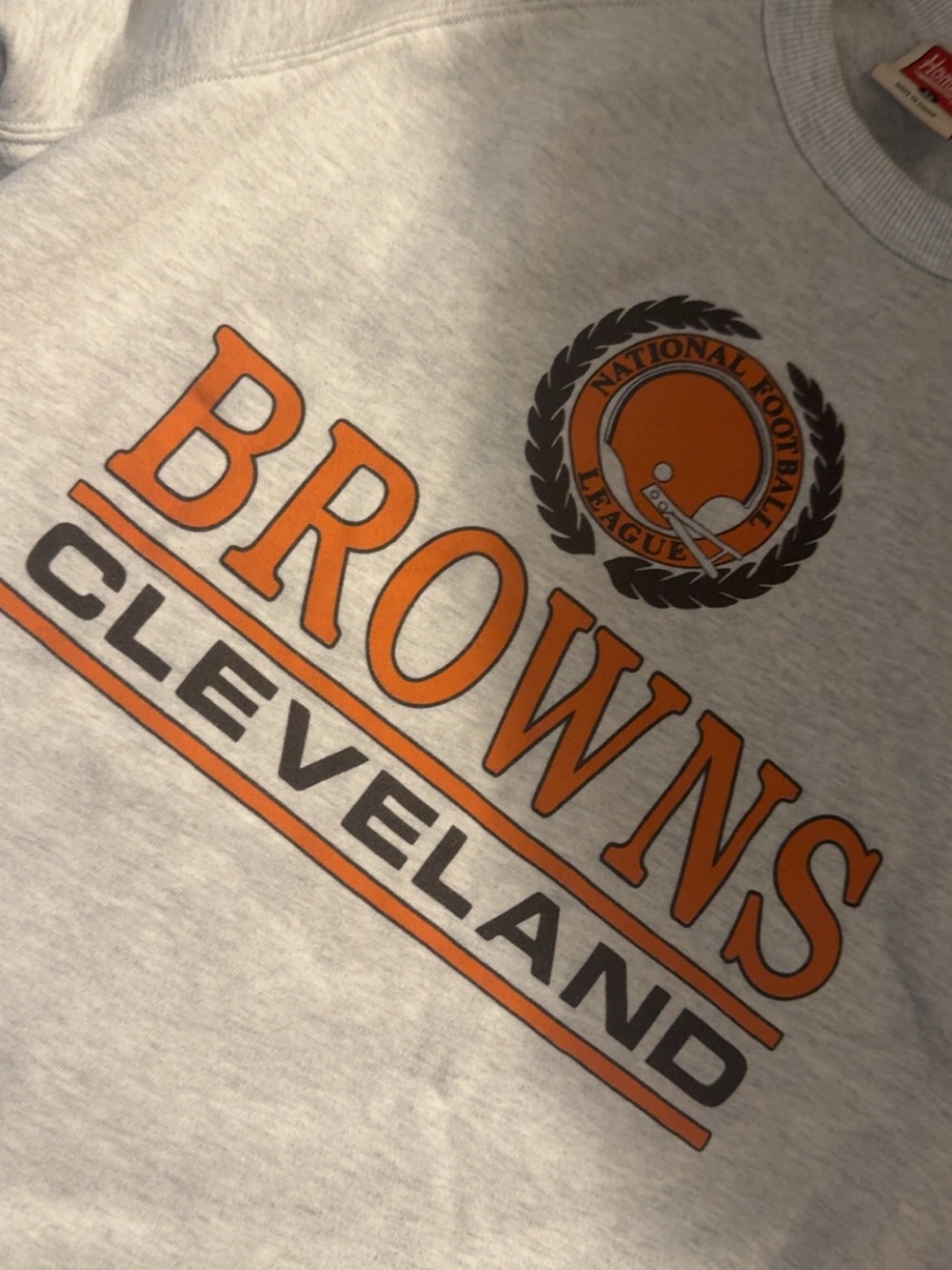 Cleveland Browns Graphic Tee - Gray & Orange